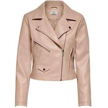 Women's Onlenya Pink Leather Blazer
