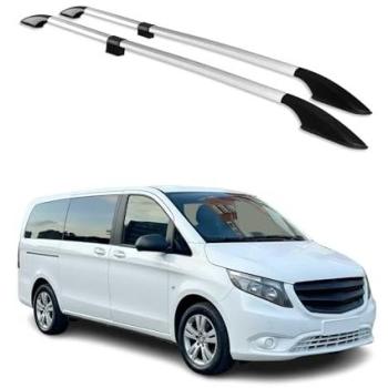 Barres de toit Aluminium Gris pour Mercedes Vito