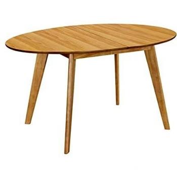 Table à manger extensible moderne chêne clair MARIK