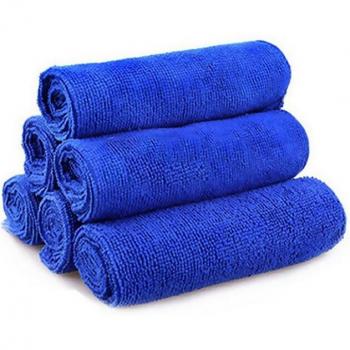 50Pcs Blue Skin-Friendly Car Washing Towels Quick-Drying Anti-Scratch