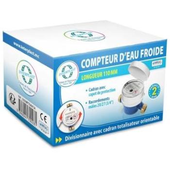 Compteur d'eau froide 110 mm 3/4