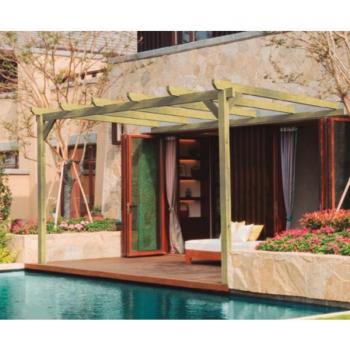 Pergola Fixée à la Muraille NARBONNE – Dimensions 510x300 cm