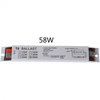 T8 220-240V AC Electronic Ballast for 2x30W Fluorescent Lamps