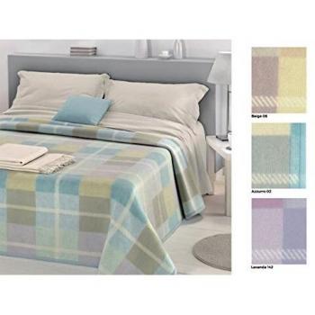 Lana Vergine Grace 1 Coperta Azzurro Jacquard