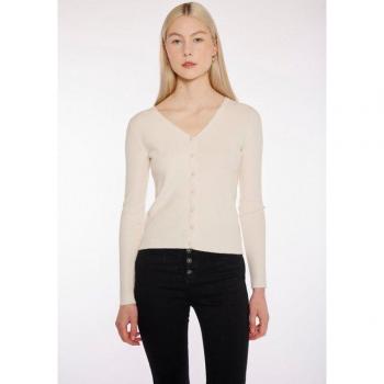 HAILY’S feminine Strickjacke mit Rippstrick