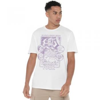 Marvel Fantastic Four: Search for Galactus Tee – 100% Cotton, White