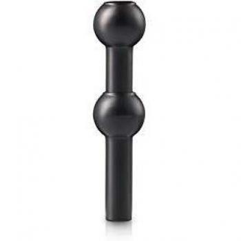 Schwarze Stoff Nagel Blumenvase 10 x 2,4 cm mit Kerzenhalterfunktion