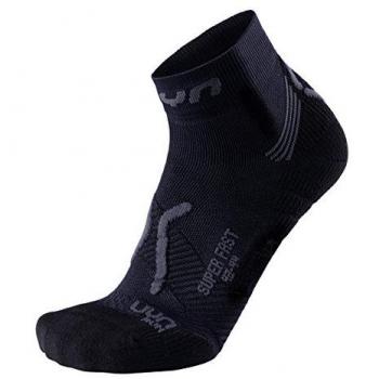 UYN Herren Laufsocken Super Fast Schwarz 36-38