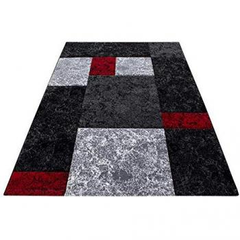 Moderner Kurzflor Teppich 13 mm mit Designer Konturenschnitt 3D