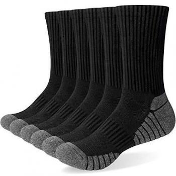 TrailMaster Men’s 6‑Pair Crew Socks – Multipack, Walking, Hiking, Comfortable