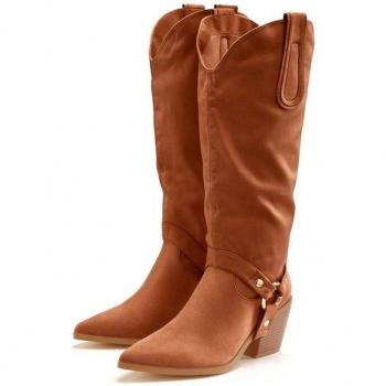 Lascana Modische Slouchy Boots in Braun