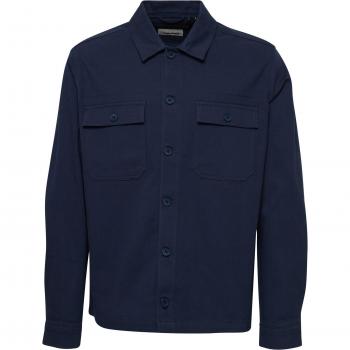 BHOvershirt Hemdjacke (ohne Kapuze) – XL, 98 % Baumwolle/2 % Elasthan, Marineblau