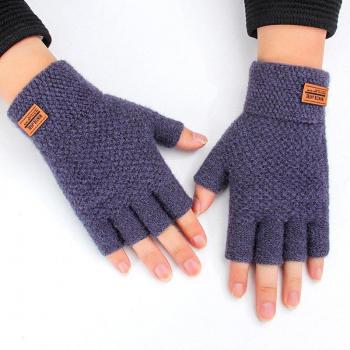 Warm Leather Label Driving Gloves