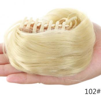 SHANGKE Women's Clip-In Curly Bun