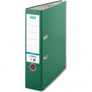 Elba Coloured Board Lever Arch File Paper on Board A4 80mm Spine Width Green (Pack 10)