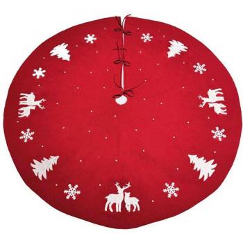 Festive Red Tree Skirt 122CM
