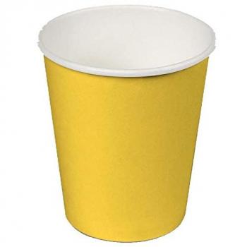 Gobelets en carton jaune