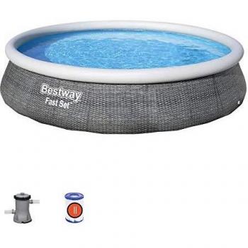 Bestway Piscina Tonda Rattan 57376