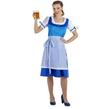 Disfraz de Fiesta Alemana Azul Mujer