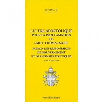 Saint Thomas More, patron des responsables de gouvernement et des hommes politiques