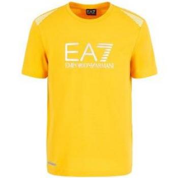 EA7 Emporio Armani Herren T-Shirt Regular Fit 3DPT29 PJULZ Orange XL