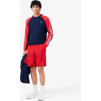 Short Lacoste Sport Stripe Rouge XL