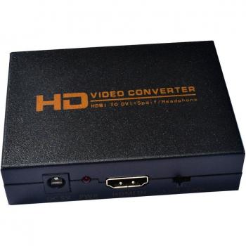 Transducteur HDMI→DVI 1080p + Audio Stereo SPDIF