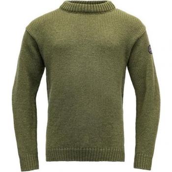 Devold Nansen Sweater Crew Neck – Olivgrün, L