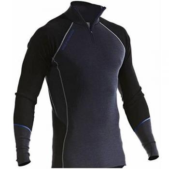 Blaklader Haut de Sous-vêtement Merino Zippé Taille 4XL Gris/Noir