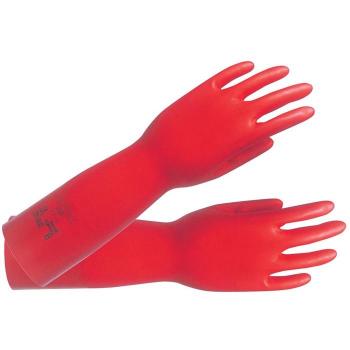 Gants Ansell EN388/374 Réf. III Sol‑Vex 37‑900 Nitrile velour rouge