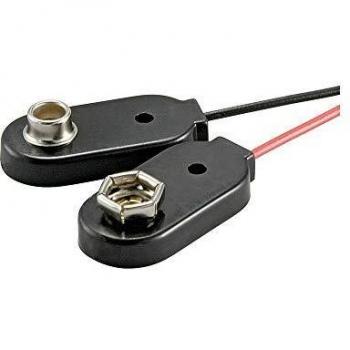 Accessori per batterie 9V Goobay, clip in plastica, 10 unità