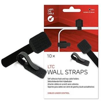 Self-Adhesive LTC Cable Management Straps, Black