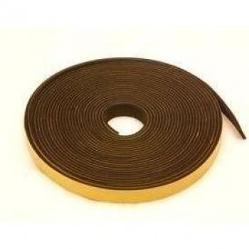 Cinta de goma negra de neopreno 12 mm x 3 mm x 10 m