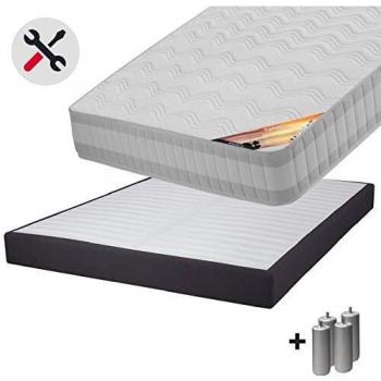 Matelas 160x200 + Sommier Tapissier Démontable