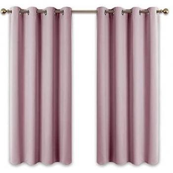 PONY DANCE Nursery Pink Blackout Curtains