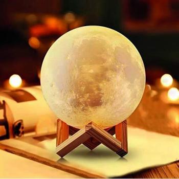 Lámpara Luna 3D con 5 Colores