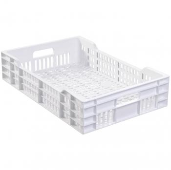Gilac Caisse 600x400 AJOUREE 25 litres Blanc