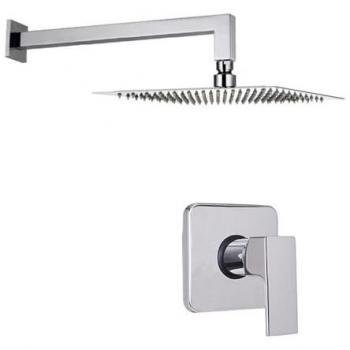 Douche Chrome avec buses en silicone anti-calcaire mod. Eva