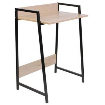 Bureau Gregg – Piètement métal noir – Look bois – Altobuy