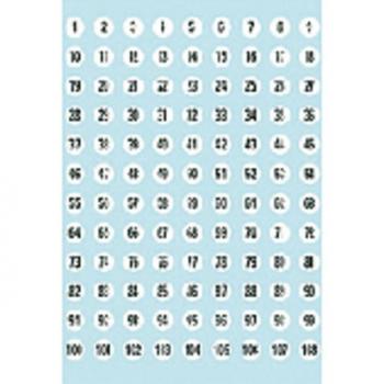 HERMA 4128 Klebeetiketten 1-540, schwarz, 10 Packungen
