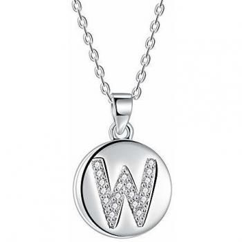 Collier Personnalisé en Argent 925 Lettre W