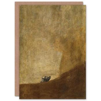 Brown Canine Masterpiece – Francisco Goya Art Card