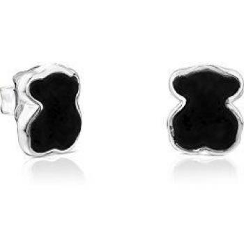 Pendientes TOUS Icon Color de Plata con Motivo en Ónix