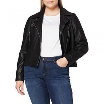 Yas Sophie Women’s Black Leather Jacket XL