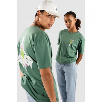 RIPNDIP Männer‑T-Shirt “Flower Vase” – Olivgrün, L