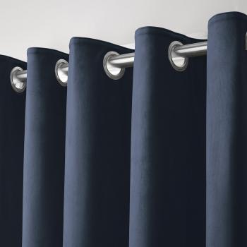 Montrose Blackout Eyelet Curtains Navy