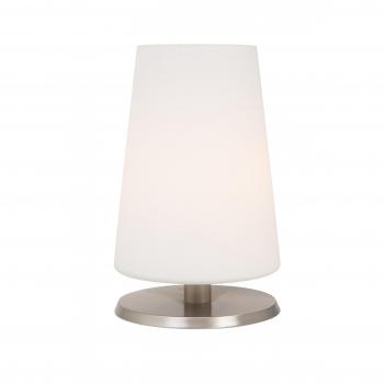 Steinhauer Ancilla 26 cm Tischlampe mit dimmbarem Licht, aus Stahl