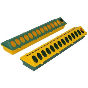 Langwerpige kuikenvoerbak 50cm groen