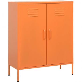Steel Storage Cabinet Orange 80x35x101.5 cm vidaXL