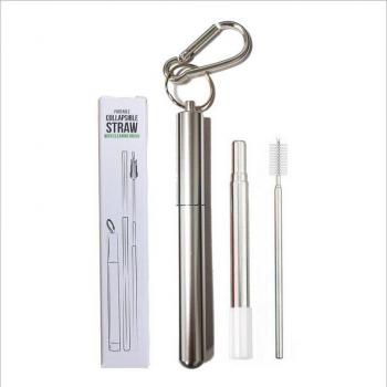 Reusable 304 Stainless Steel Straws with Cleaner Brush